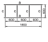 Схема сборки потолка Грильято для решеток с ячейкой 75x75 мм и менее
