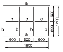 Схема сборки потолка Грильято для решеток с ячейкой более 75x75 мм
