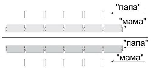 схема решетки грильято мама-папа