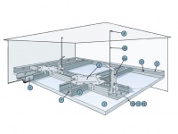 Монтаж подвесного потолка из гипсокартона 