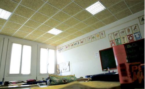 потолок с панелями Celenit